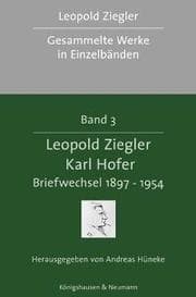 Cover von Leopold Ziegler - Karl Hofer.Briefwechsel 1897-1954
