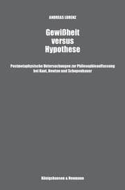 Cover von Gewißheit versus Hypothese