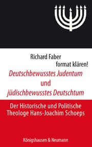 Cover von Deutschbewusstes Judentum und jüdischbewusstes Deutschtum