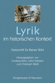 Cover von Lyrik im historischen Kontext