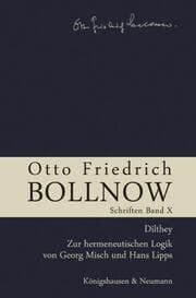 Cover von Otto Friedrich Bollnow: Schriften
