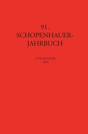 Cover von 91. Schopenhauer-Jahrbuch