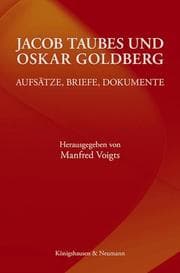 Cover von Jacob Taubes und Oskar Goldberg
