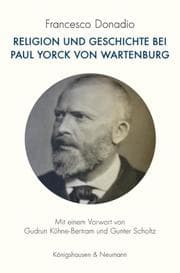 Cover von Religion und Geschichte bei Paul Yorck von Wartenburg