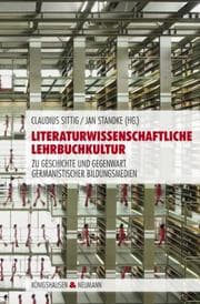 Cover von Literaturwissenschaftliche Lehrbuchkultur