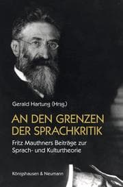 Cover von An den Grenzen der Sprachkritik