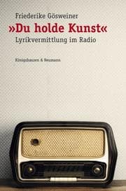 Cover von 'Du holde Kunst'