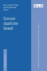 Cover von Grenzen staatlicher Gewalt
