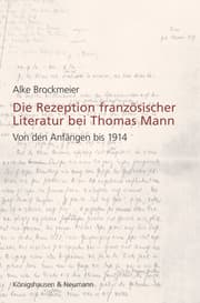 Cover von Die Rezeption französischer Literatur bei Thomas Mann