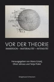Cover von Vor der Theorie