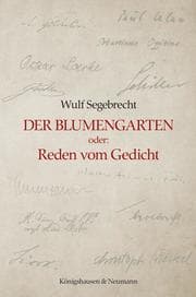 Cover von Der Blumengarten oder: Reden vom Gedicht