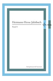Cover von Hermann-Hesse-Jahrbuch 8