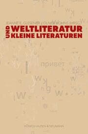 Cover von Weltliteratur und Kleine Literaturen