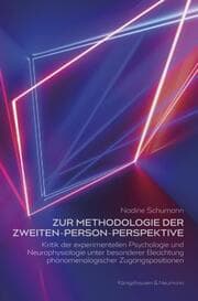 Cover von Zur Methodologie der Zweiten-Person-Perspektive