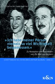 Cover von 'Ich habe meiner Person niemals so viel Wichtigkeit beigemessen.'