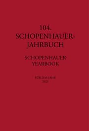 Cover von 104. Schopenhauer Jahrbuch