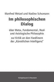 Cover von Im philosophischen Dialog über Meta-, Fundamental-, Real- und Axiologische Philosophie