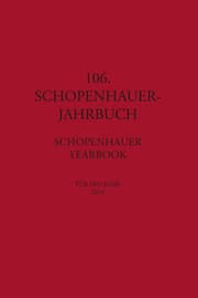 Cover von 106. Schopenhauer Jahrbuch