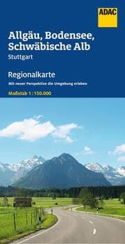 Cover von ADAC Regionalkarte 15 Allgäu, Bodensee, Schwäbische Alb 1:150.000