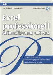 Cover von Excel professionell: Automatisierung mit VBA
