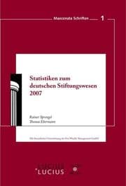 Cover von Statistiken zum Deutschen Stiftungswesen 2007