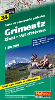 Cover von Grimentz, Zinal, Val d'Hérens Wanderkarte Nr. 34,1:50 000