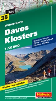 Cover von Davos, Klosters Wanderkarte 1:50 000