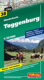 Cover von Toggenburg Wanderkarte Nr. 38,1:50 000