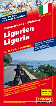 Cover von Ligurien MotoMap Motorradkarte 1:275 000/1:650 000