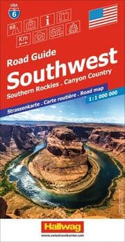 Cover von Hallwag Strassenkarte USA, Southwest 1:1 Mio.