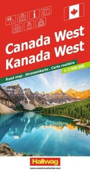 Cover von Hallwag Strassenkarte Kanada West 1:2,5 Mio.