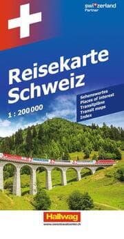 Cover von Hallwag Strassenkarte Reisekarte Schweiz 1:200.000