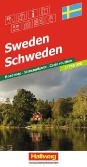 Cover von Hallwag Strassenkarte Schweden 1:750.000