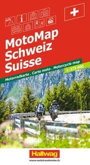 Cover von Hallwag MotoMap Motorradkarte Schweiz 1:275.000