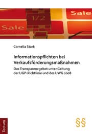 Cover von Informationspflichten bei Verkaufsförderungsmaßnahmen