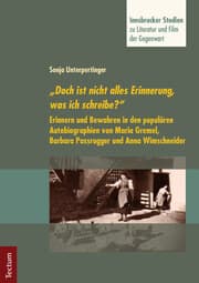 Cover von 'Doch ist nicht alles Erinnerung, was ich schreibe?'