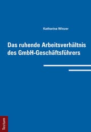 Cover von Das ruhende Arbeitsverhältnis des GmbH-Geschäftsführers