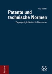 Cover von Patente und technische Normen