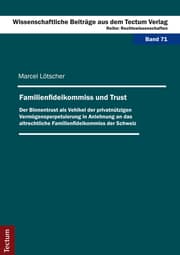 Cover von Familienfideikommiss und Trust