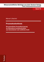 Cover von Prozesskostenfonds