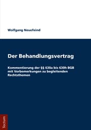 Cover von Der Behandlungsvertrag