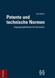 Cover von Patente und technische Normen