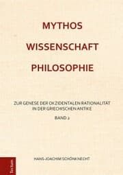 Cover von Mythos - Wissenschaft - Philosophie