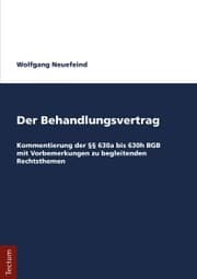 Cover von Der Behandlungsvertrag