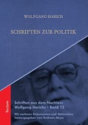 Cover von Schriften zur Politik
