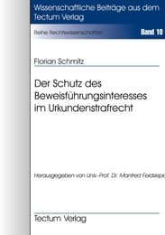Cover von Der Schutz des Beweisführungsinteresses im Urkundenstrafrecht