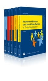 Cover von Rechtsverhältnisse und Aufsichtspflichten in Kindertagesstätten /Sicherheit und Gesundheit in Kindertagesstätten /Marketing und Öffentlichkeitsarbeit in Kindertagesstätten /Qualitätsmanagement in Kindertagestätten /Arbeitsrecht für ErzieherInnen
