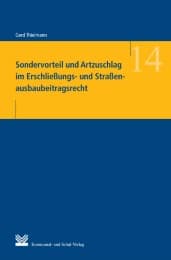 Cover von Sondervorteil und Artzuschlag im Erschließungs- und Straßenausbaubeitragsrecht
