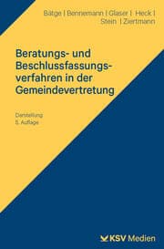 Cover von Beratungs- und Beschlussfassungsverfahren in der Gemeindevertretung