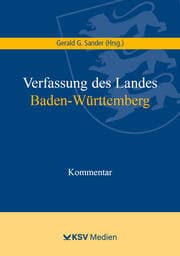 Cover von Verfassung des Landes Baden-Württemberg